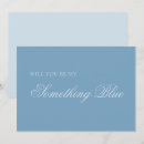 Search for something blue invitations Typography