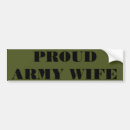 Search for army wife bumper stickers Military