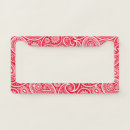 Search for red license plate frames Elegant