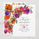 Search for orange and purple wedding invitations Peony