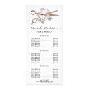 Search for hair salon menu rack cards Hairdresser