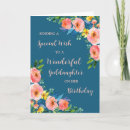 Search for goddaughter cards Pink flowers