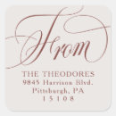 Search for square return address labels Stylish