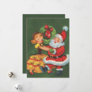 Search for vintage dance cards Santa