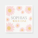 Search for daisy napkins Wild one birthday