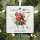 Search for red cardinal bird ornaments Sympathy