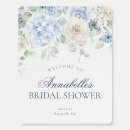 Search for something blue bridal shower signs Blue hydrangea welcome