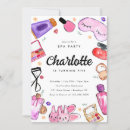 Search for nail 5x7 invitations spa birthday party