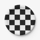 Search for black and white checkered paper plates Racing