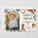 Search for cowboy 1st birthday invitations Saddle up