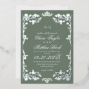 Search for green and silver wedding invitations Modern