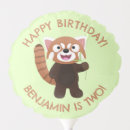 Search for red panda balloons For kids