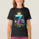 Search for 7th birthday girls tshirts Mermaid