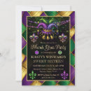 Search for mardi gras invitations Fleur de lis