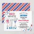 Search for red white and brew invitations Patriotic
