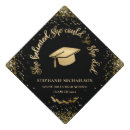 Search for black and gold graduation cap toppers High school