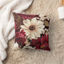 Search for cream and burgundy pillows Botanical