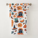 Search for halloween black and orange bath towels Spooky
