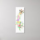 Search for flowers canvas prints Giraffe