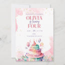 Search for cake birthday invitations Unicorn