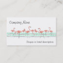 Search for flamingo business cards Retro