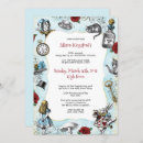 Search for alice in wonderland birthday invitations Vintage