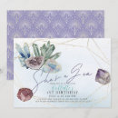 Search for gemstone birthday invitations Crystal