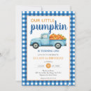 Search for pumpkin truck invitations Gingham