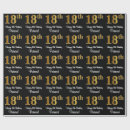 Search for 18th birthday wrapping paper Elegant