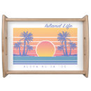 Search for hawaiian serving trays Palm trees