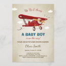 Search for airplane baby shower invitations Vintage
