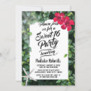 Search for hawaiian luau sweet 16 invitations Tropical
