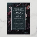 Search for purple black silver wedding invitations Flowers