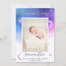 Search for moon birth announcement cards Gold foil