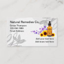 Search for essential oil business cards Natural