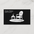 Search for tables and chairs business cards Vintage
