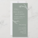 Search for outline wedding programs Minimalist