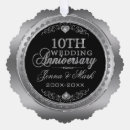 Search for 10th wedding anniversary ornaments Black