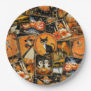 Search for vintage halloween plates Haunted house