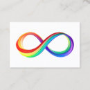 Search for infinity symbol business cards Neon