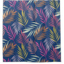 Search for navy blue and coral shower curtains Tropical
