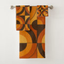 Search for modern geometric bath towels Retro