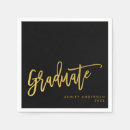 Search for graduation party napkins Black
