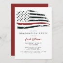 Search for firefighter graduation invitations Thin red line