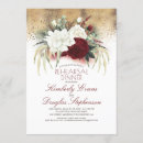 Search for burgundy rehearsal dinner invitations Gold