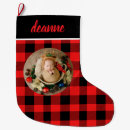 Search for family christmas stockings Buffalo plaid