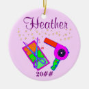 Search for hair stylist ornaments Beautician