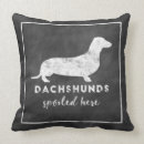 Search for dachshund pillows Dashound