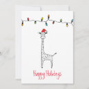 Search for giraffe christmas cards Whimsical