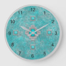 Search for turquoise clocks Southwest design